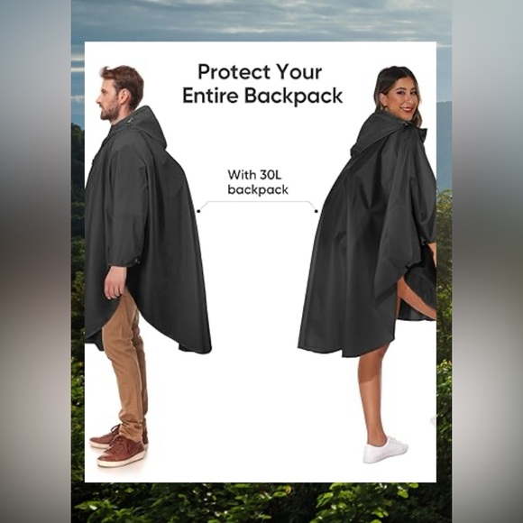 AMAZON Unisex Oversized Big Lightweight Foldable Yellow Waterproof Raincoat Zip - Picture 10 of 15